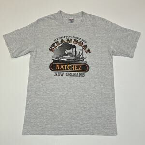 Vintage 90s Steamboat New Orleans T-Shirt Men’s M Single Stitch Made in USA Tee